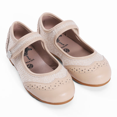 Zeebra Kids bone wingtip mary janes for girls to wear on Shabbos and dressy occasions