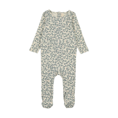 Lilette All Over Floral Footie - Slate