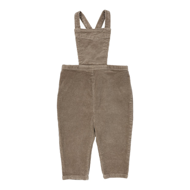 Analogie Corduroy Bib Overalls - Taupe