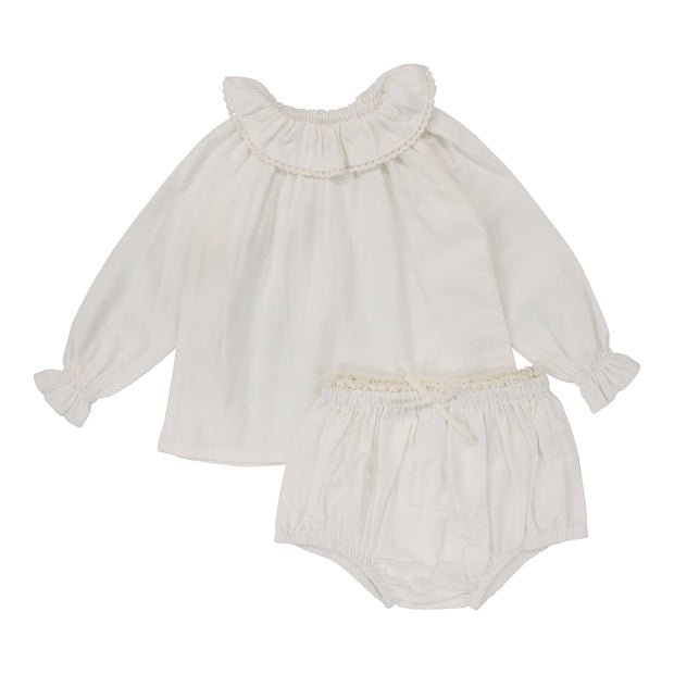 Analogie Toddler Girls Set - Cream