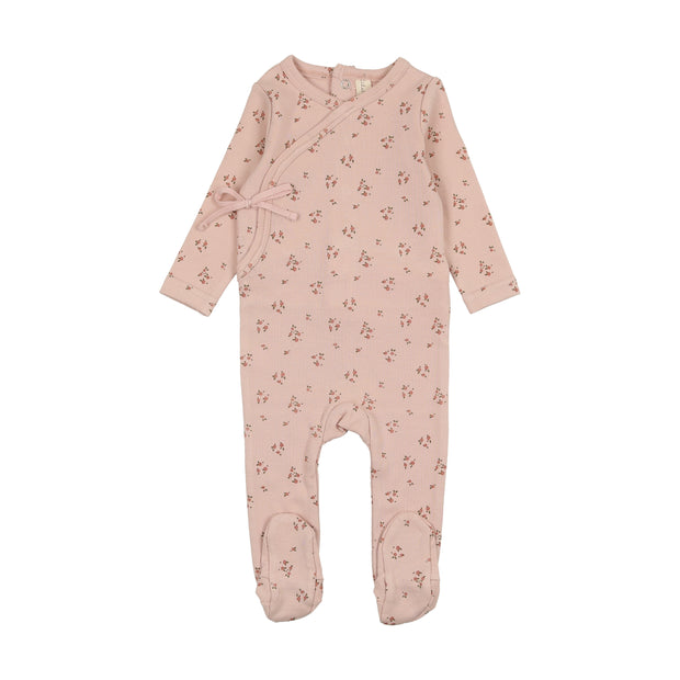 Lilette Dainty Floral Footie - Dusty Pink/Floral