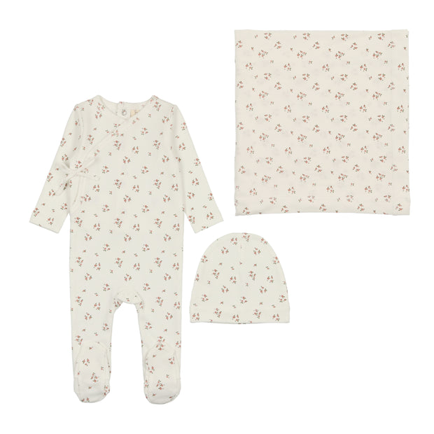 Lilette Dainty Floral Layette Set - Winter White/Floral