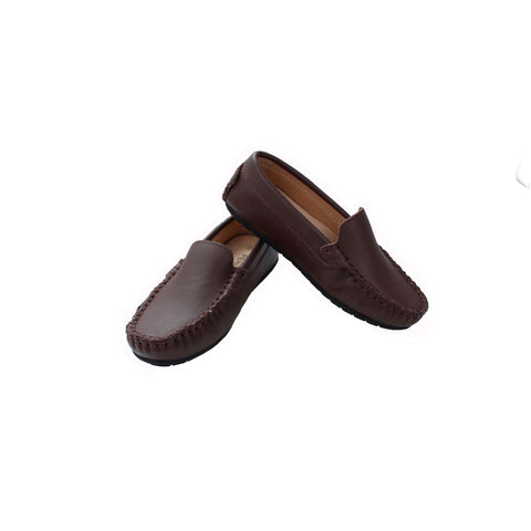 Perroquet Leather Moccasin Loafers - Dark Brown