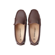 Perroquet Leather Moccasin Loafers - Dark Brown