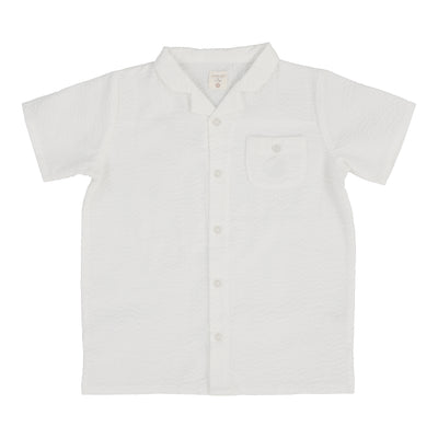 Analogie white seersucker shirt from our Dressy Basics.