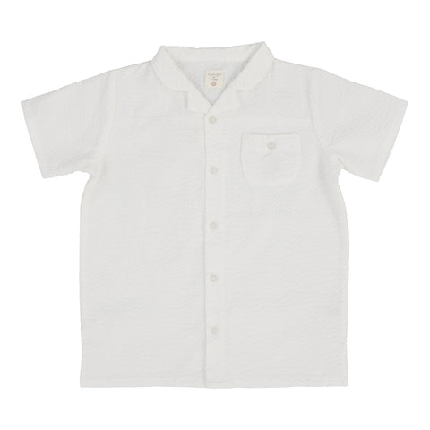 Analogie white seersucker shirt from our Dressy Basics.