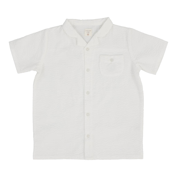 Analogie white seersucker shirt from our Dressy Basics.