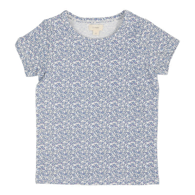 Lil Legs Poppy Floral T-Shirt Short Sleeve - White