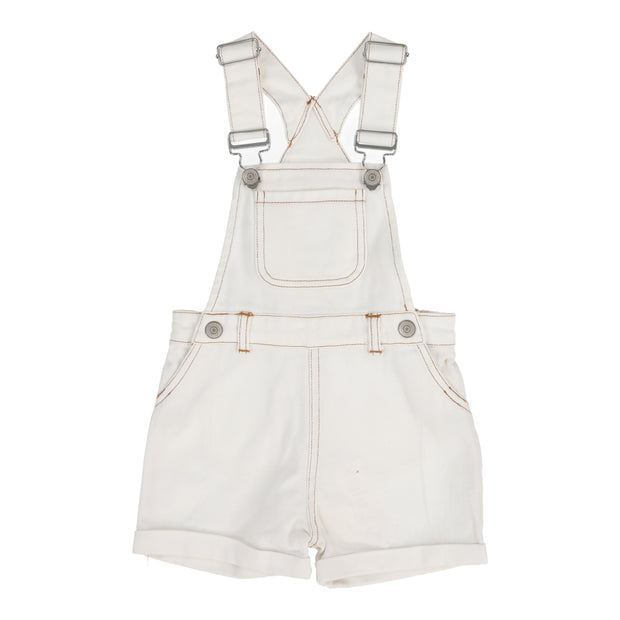 Analogie white bicycle overalls from our Graphic Denim Collection.