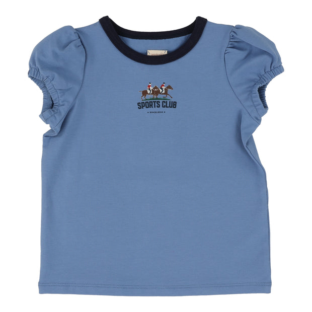 Analogie light blue girls t-shirt short sleeve from our Sports Collection.