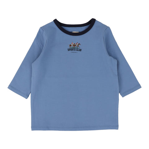 Analogie Girls T-Shirt Long Sleeve - Light Blue (Sports Collection)