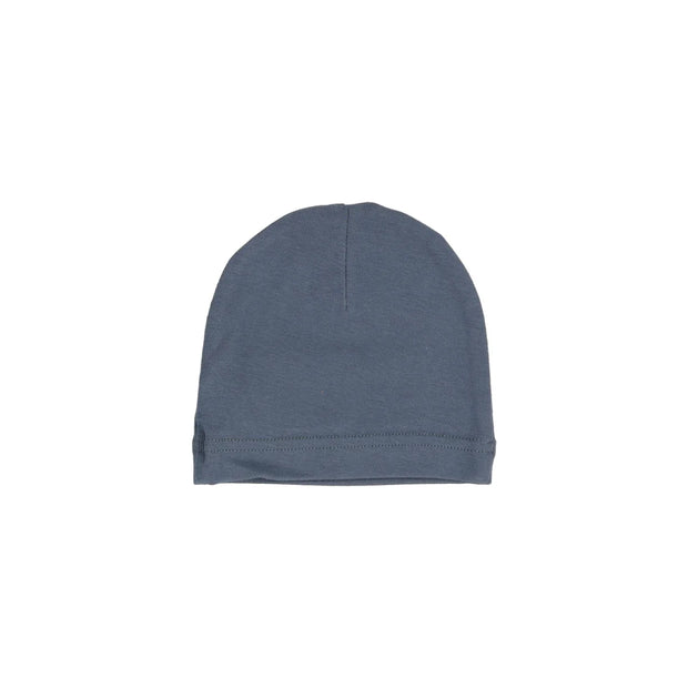 Lil Legs blue grandpa beanie from our Printed Weekday Collection.