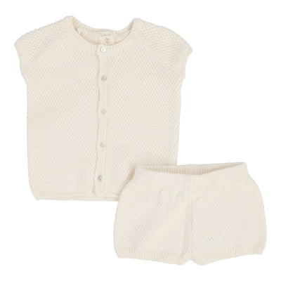 Analogie natural ivory knit boys set from our Dressy Knit Basics.