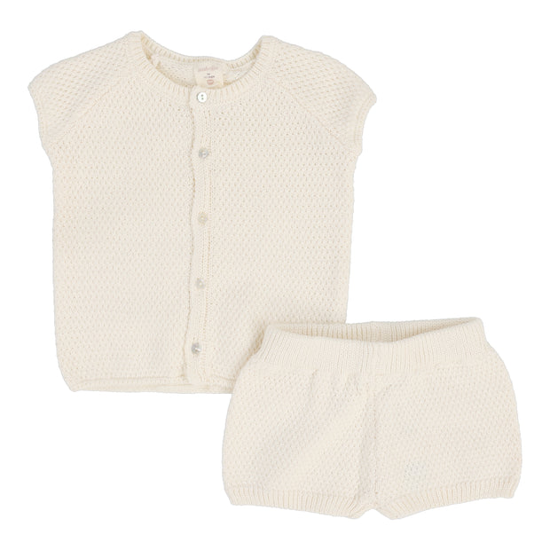 Analogie Knit Boys Set - Natural Ivory