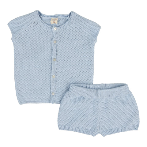 Analogie Knit Boys Set - Light Blue