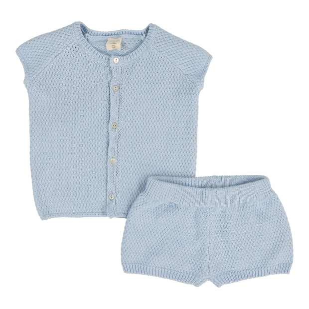 Analogie Knit Boys Set - Light Blue