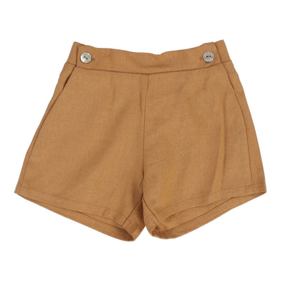 Analogie golden linen shorts from our Dressy Knit Basics.