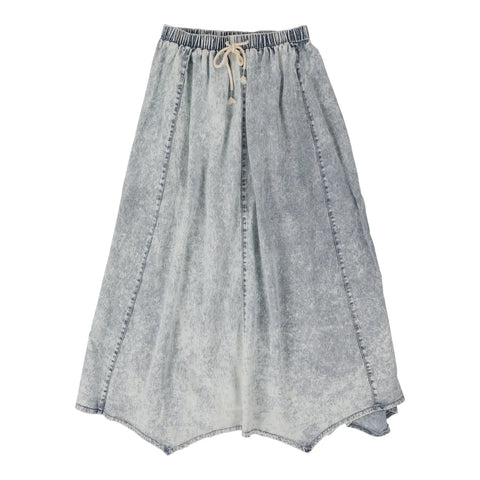 Analogie blue wash stonewash skirt - maxi from our Stonewash Collection.