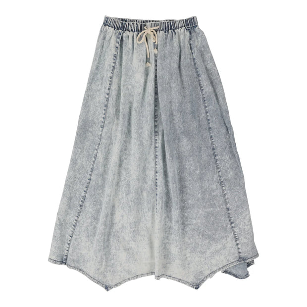 Analogie Stonewash Skirt - Maxi - Blue Wash