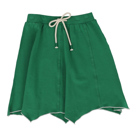 Lil Legs Asymmetrical Skirt - Green (Vintage Contrast Collection)