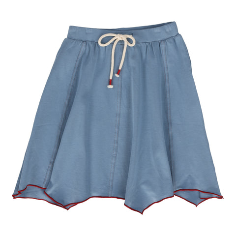 Lil Legs Asymmetrical Skirt - Blue (Vintage Contrast Collection)