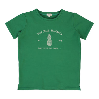 Lil Legs Boys Print T-Shirt Short Sleeve - Green