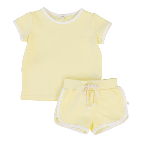 Lil Legs Boys Set - Yellow (Vintage Contrast Collection)