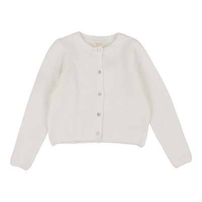 Analogie Knit Classic Cardigan - Winter White