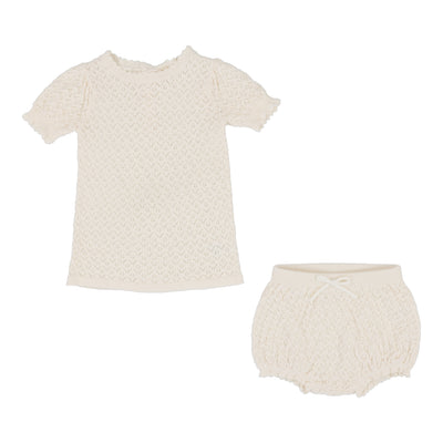 Analogie Girls Two Piece Set - Natural Ivory