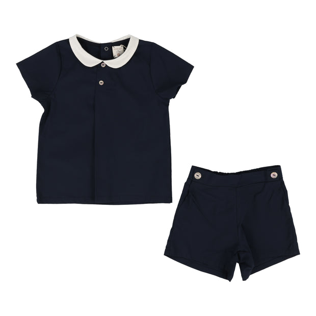 Analogie Peter Pan Boys Set - Navy (Poplin Collection)