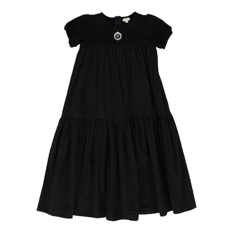 Lil Legs black emblem maxi dress short sleeve from our .