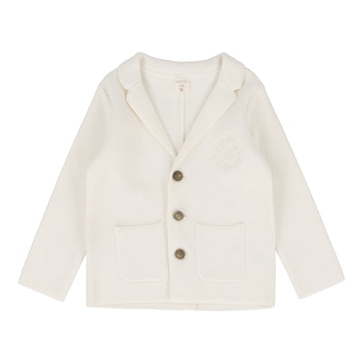 Analogie cream knit crest blazer from our Dressy Knit Basics.