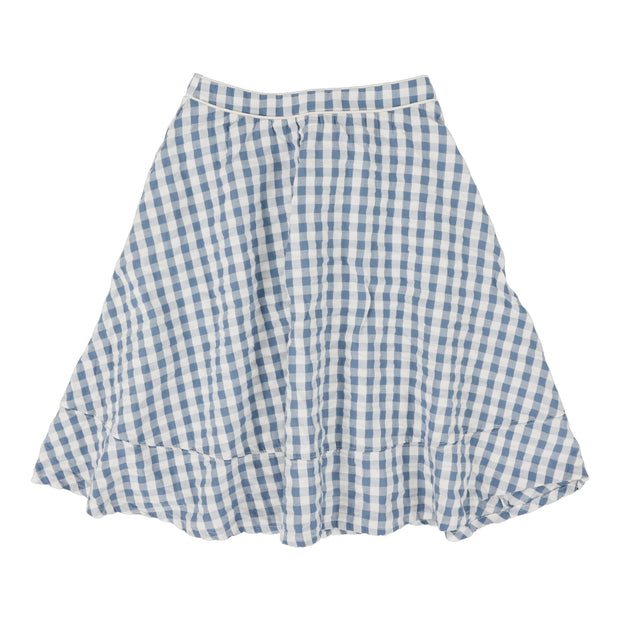 Analogie bright blue gingham skirt from our Gingham Dressy Collection.