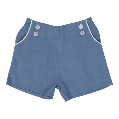 Analogie bright blue button shorts from our Dressy Basics.