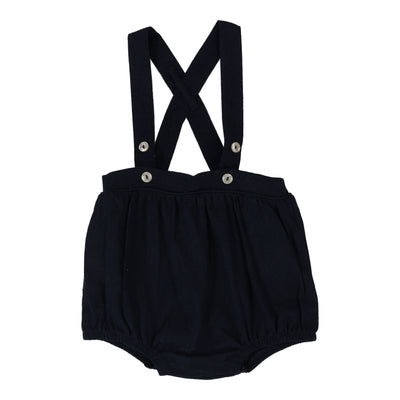 Analogie navy suspender bubble bloomer from our Dressy Basics.