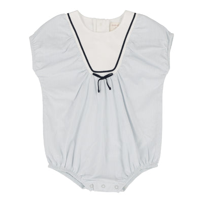 Analogie light blue sailor girls romper from our Sailor Collection.