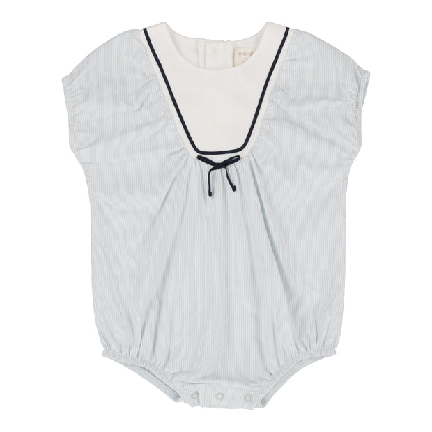 Analogie light blue sailor girls romper from our Sailor Collection.