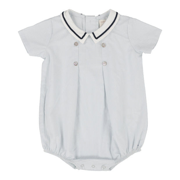 Analogie light blue sailor boys romper from our Dressy Basics.