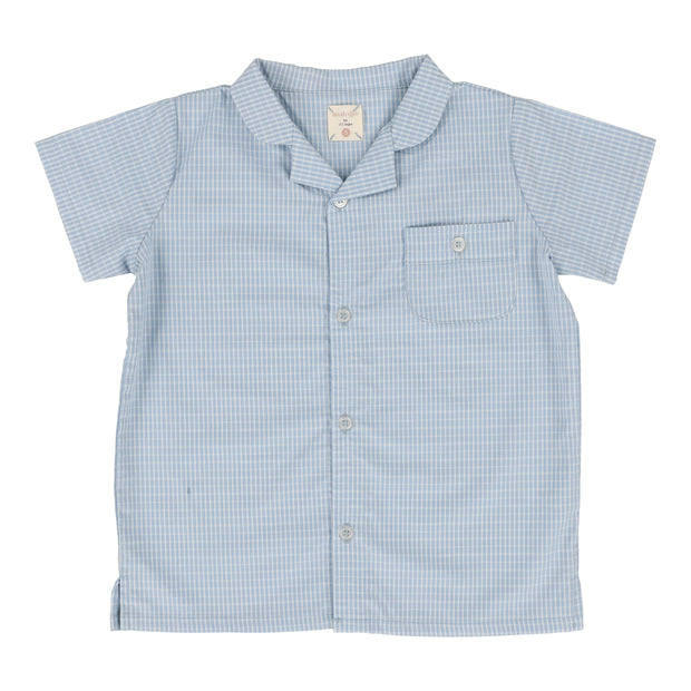 Analogie light blue windowpane collar shirt from our Windowpane Collection.