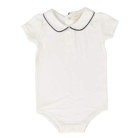 Lil Legs Peter Pan Onesie - White/Navy