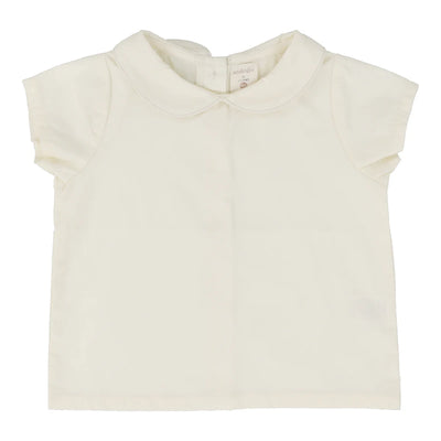 Analogie cream peter pan collar shirt from our Lightweight Denim Collection.