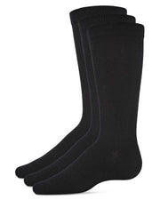 Memoi Boys Bamboo Solid Crew Socks 3-pack - Black MK-10961