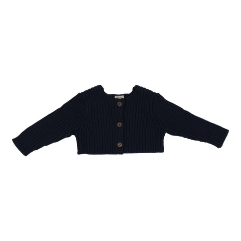 Analogie Rib Knit Shrug - Navy