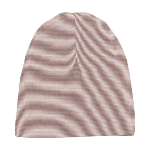 Lil Legs Striped Lounge Beanie - Rosewood