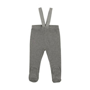 Lil Legs Suspender Leggings - Light Gray