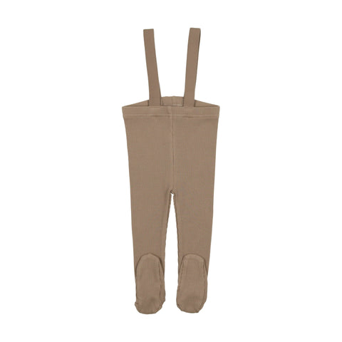 Lil Legs Suspender Leggings - Taupe