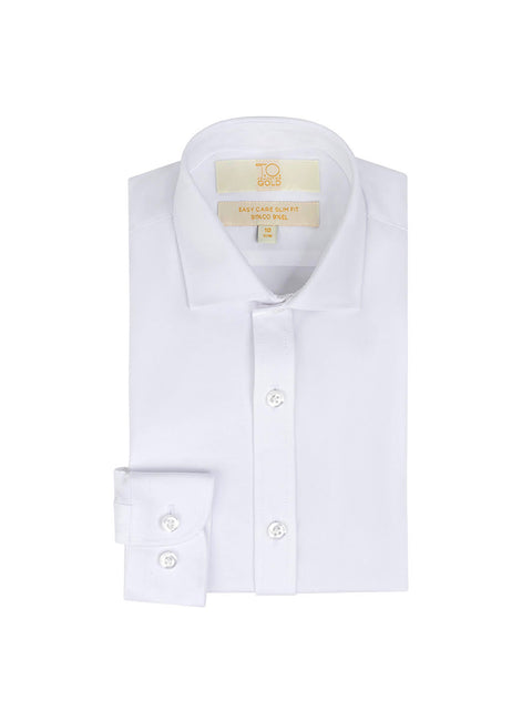 T.O. Collection Gold Label Boys 4-Way Super Stretch Dress Shirt - Long Sleeve