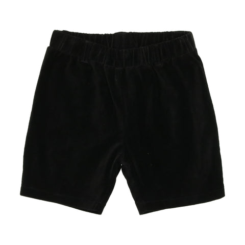 Analogie Velvet Shorts - Black