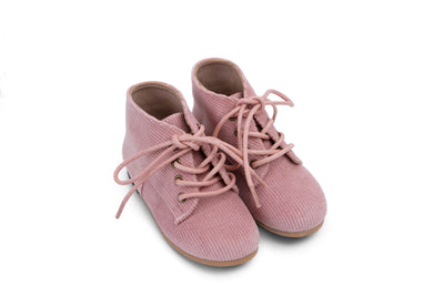 Zeebra Kids Corded Baby Booties - Ballerina Pink