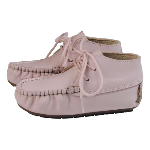 Perroquet Shoes Baby Leather Moccasins - Pink